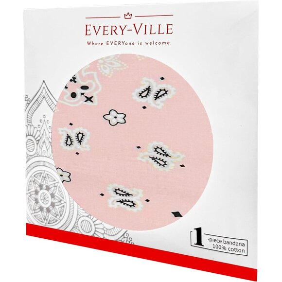 Women's Light Hot Pink Cotton Bandana Large Cowgirl Handkerchief Headband Scarf - Picture 6 of 7